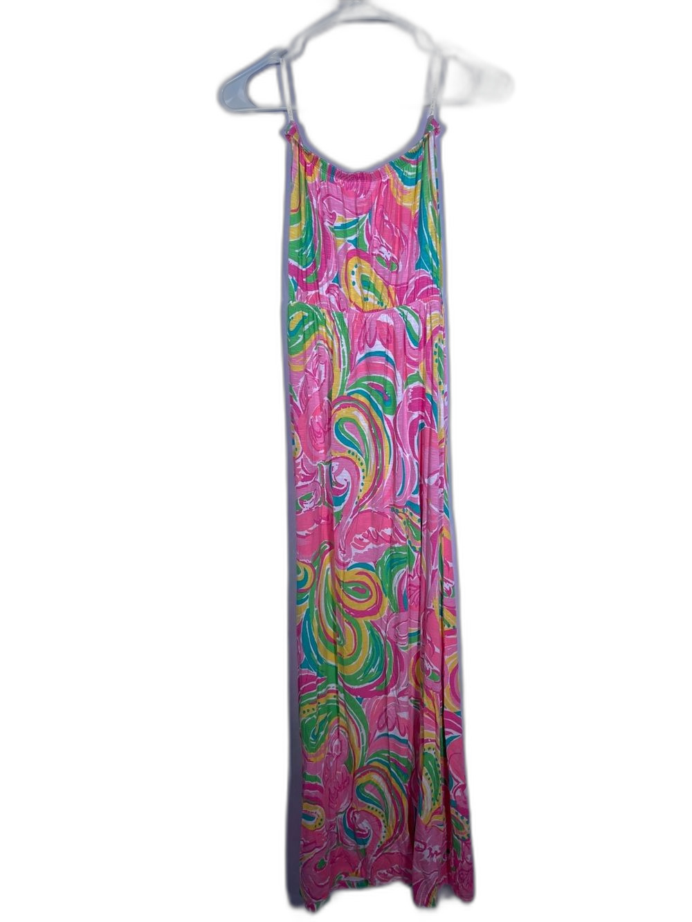 LILLY PULITZER WOMENS MARLISA MAXI DRESS STRAPLESS PINK XS - Picture 5 of 6